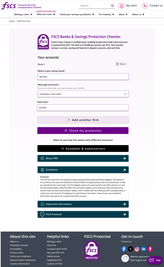 Image of homepage for checker engine