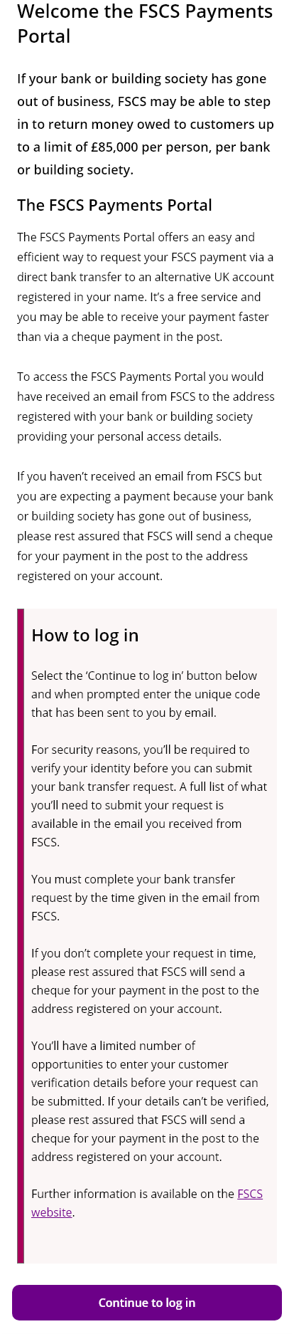 Images of payment portal mobile screens intro page