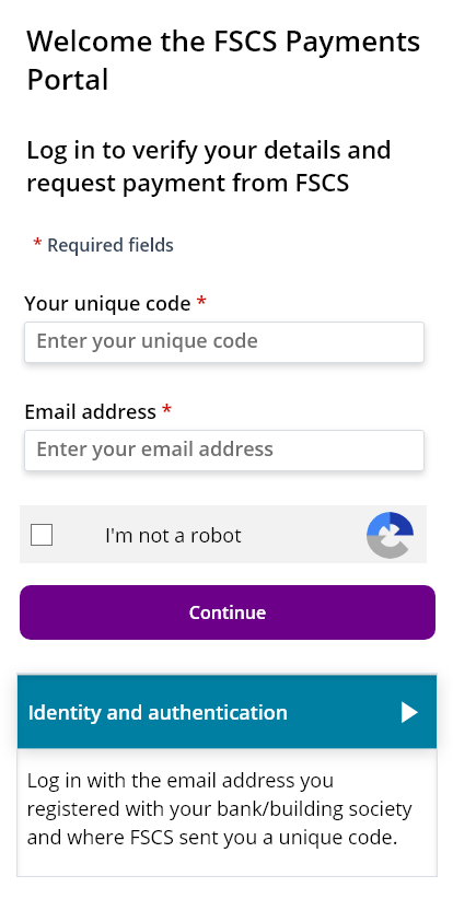 Images of payment portal mobile screens login